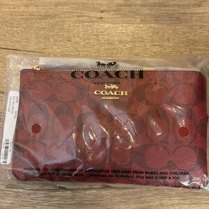 NEW Coach Large Zip Wristlet - make offer